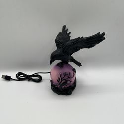 USB Crow Sculpture Lamp