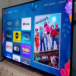 🍀🍀SMART  TV   TCL    55"  4K  ROKU   LED  HDR   DOLBY   VISION   FULL  UHD  2160p🍀🍀 ( NEGOTIABLE ) 🍀🍀FREE  DELIVERY🍀🍀