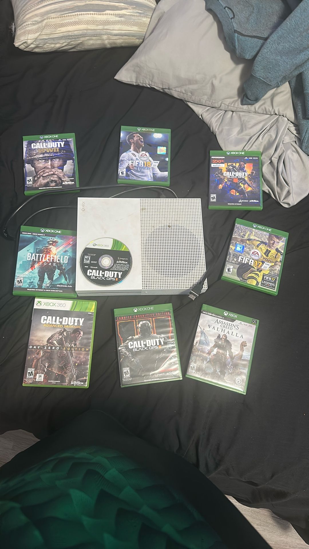 Xbox one s with games