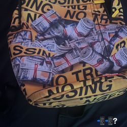 No trespassing spray ground backpack