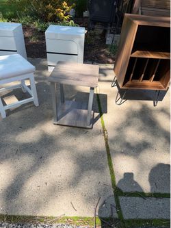 Lightweight End Table Grayish Color, 16 by 16, 20 high, $10