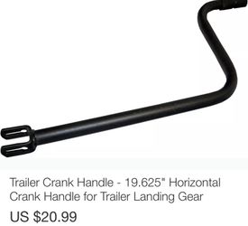 Landing gear crank for trailer landing gear box