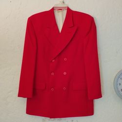 Red Formal Men's Coat