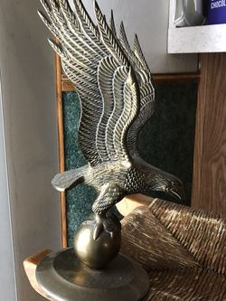 Brass Eagle(?)figurine,heavy
