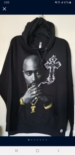 2PAC SHAKUR DEATH "ROW RECORDS" ALL EYES ON ME LIMITED EDITION MEN'S THICK HOODIE SWEATER SIZE LARGE BLACK REGULAR FIT BRAND NEW WITH OUT TAGS .