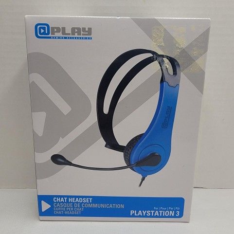 @Play PlayStation 3 Chat Headset GameStop 3M Cable USB Inline Volume Mute Option