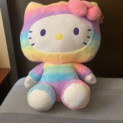 Hello Kitty Plush-20 Inch Rainbow Sherbet 