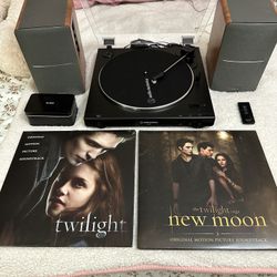 HUGE Twilight Records + Record player + Speakers + more bundle