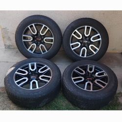 Gmc Sierra AT4 Wheels With Tires 20 Inch 6 Lug Rims 
