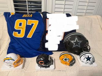 Signed NFL memorabilia