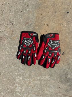 Knighthood Motorcycle Riding Gloves Red Black Protective Rubber Knuckle Pads Pair