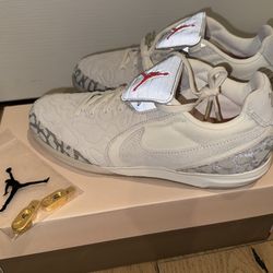 Jordan Tiempo Streetgato SE  “Phantom Sail” Infrared 23  NEW.  Indoor/Court Low-Top Soccer Shoes