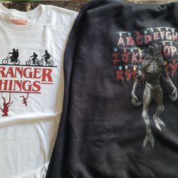 Stranger Things Hoodie And T-Shirt XL