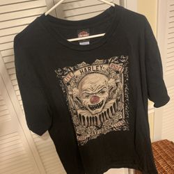 Harley Davidson Motorcycles Basel Clown Big Logo Short Sleeve T Shirt Men’s Sz X Large Black 2018 Mann’s Harley