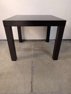 Versatile Black Square Side Table Nightstand