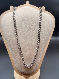 Stainless Steel Cuban Chain Necklace