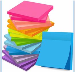 Yeecok  3 packs of 18 Colorful Sticky Notes