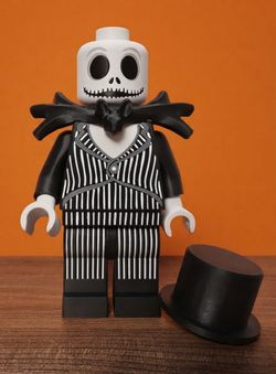 8” Lego Jack Skellington Figure - Nightmare Before Christmas