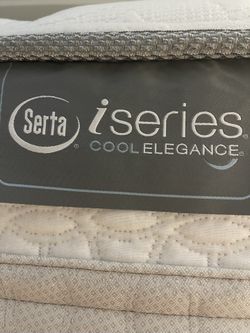 Queen Serta iSeries Cool Elegance Luxury Plush Mattress Bed Frame And Box Spring Included for Sale in Austin TX OfferUp