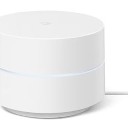 Google WiFi - AC1200 - Mesh WiFi Router System + Wall Mounts for Google - 1500 Sq Ft Coverage - Seamless Signal for Smart Home Devices - 1 Pack - Snow
