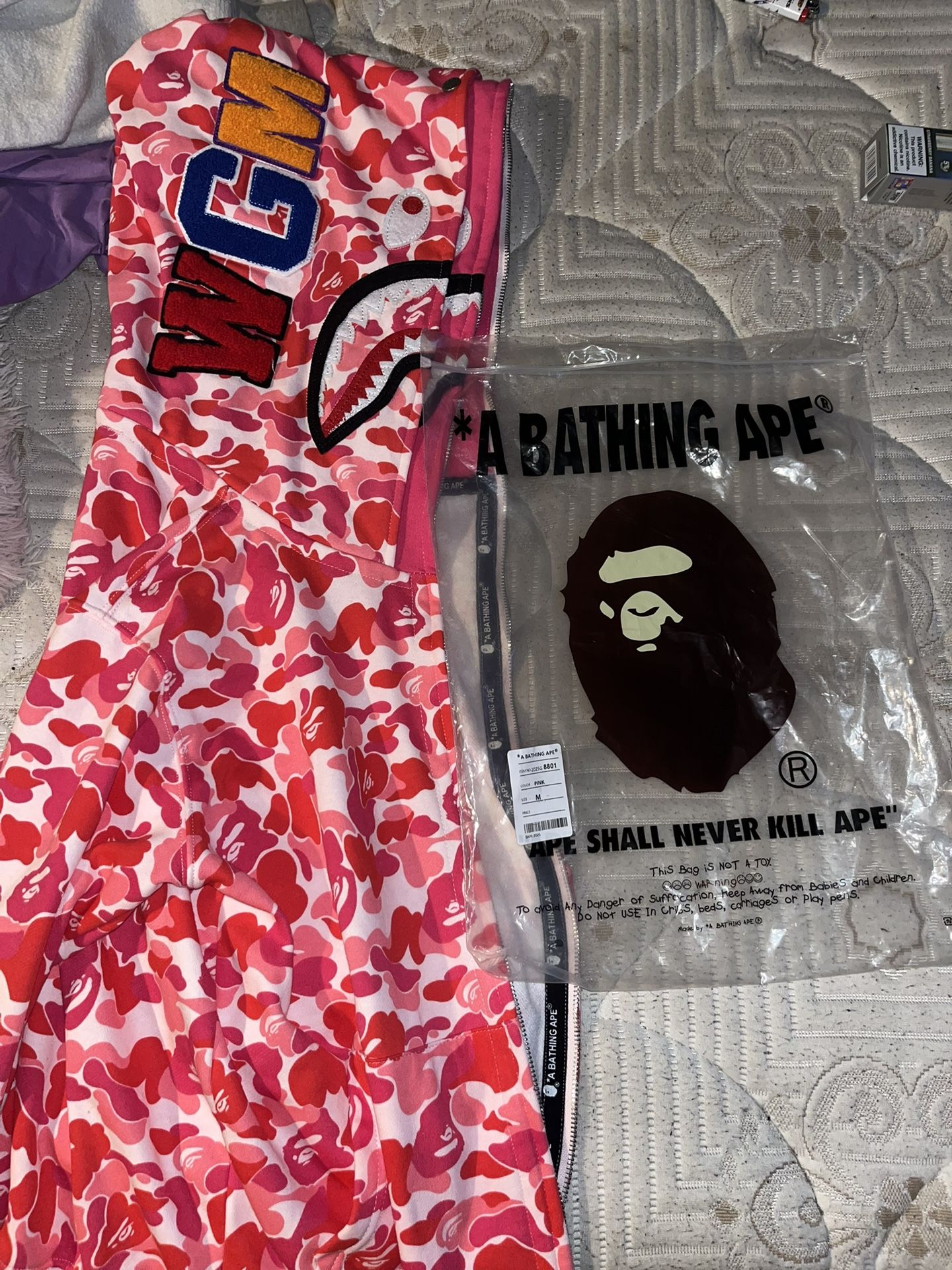 Bape Hoodie pink