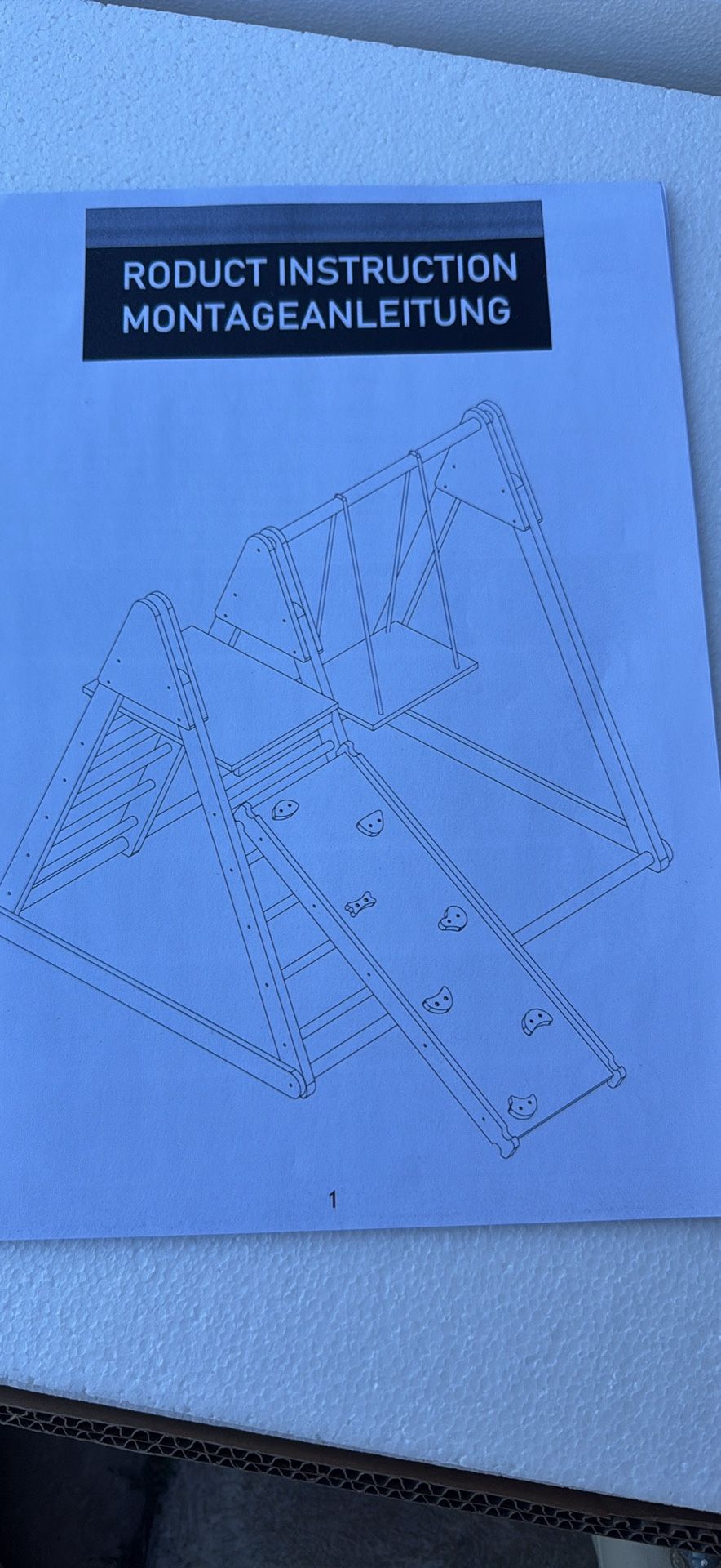 Toddler Climbing Toys Indoor Kids Pikler Triangle Set Foldable Indoor Ladder Climbing Gym Climber