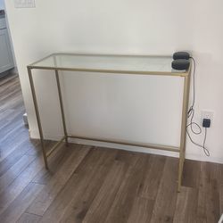 Gold Entry Table Console
