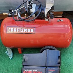 CRAFTSMAN  Air compressor Motor and pump head... Works very good