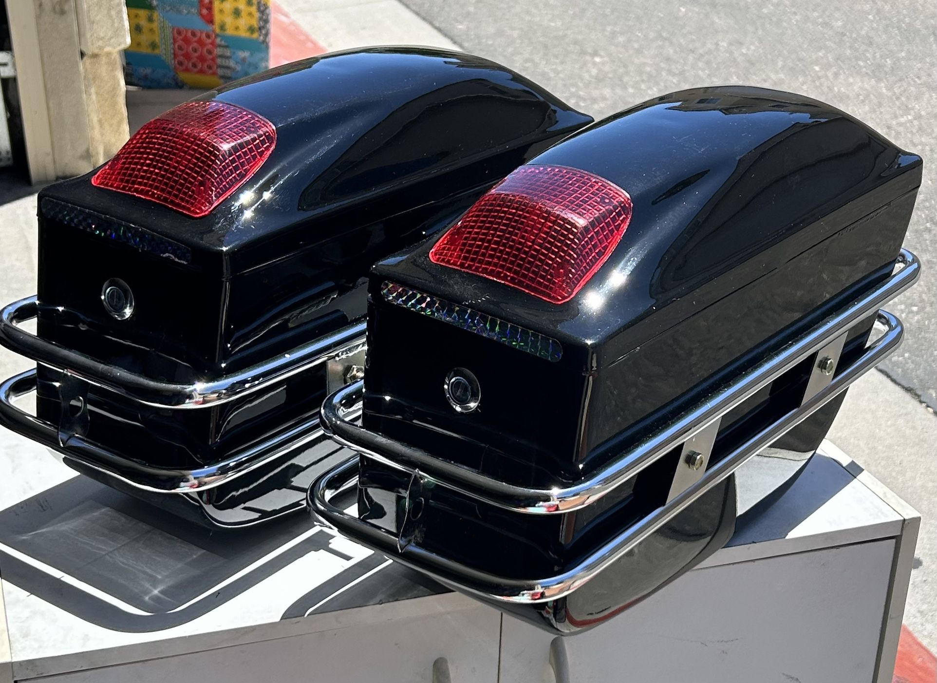 Saddle Bags (case) Black And Red