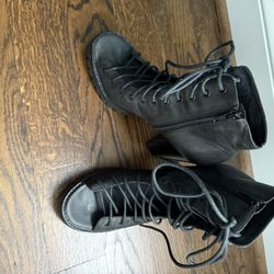 Jeffery Campbell Leather Lace Up Sandal/Boots