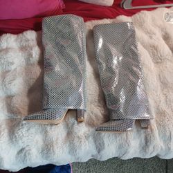 Platinum Boots New  Size 6