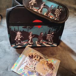 Anime Lunch Bag and 100 Stickers lot 