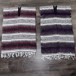 Mexican hand-woven ponchos