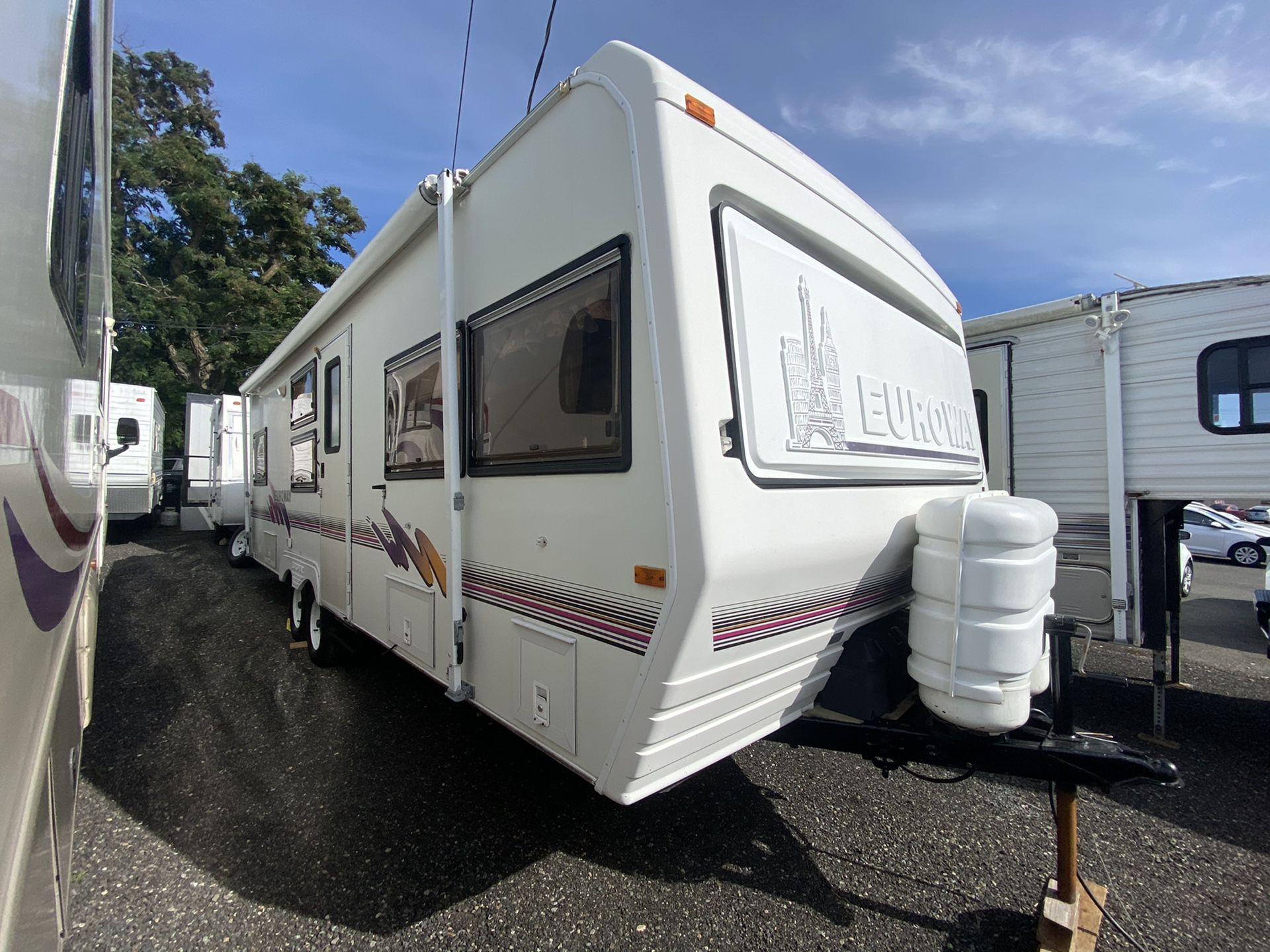 1997 Euro Camper by Fleetwood 26ft Travel Trailer A/c Awning Sleeps 6-8