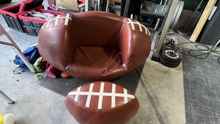 Kids Football chair and ottoman