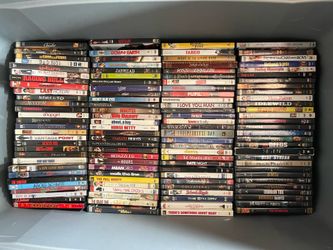 206 DVD movies -  MAKE me an offer I can’t refuse -  ALL MOVIES IN GREAT CONDITION - the movie titles on the pictures shown is what you get.