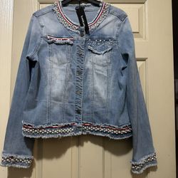 Bebe Blue Jean Jacket 