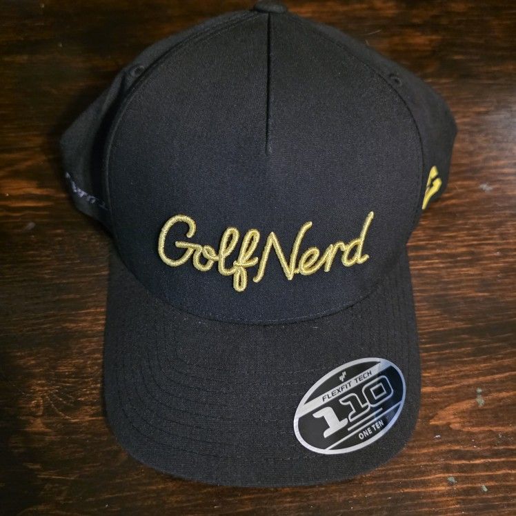 Cuater By Travis Mathew Golf Nerd Hat Black SnapBack FlexFit Adult OS New
