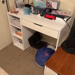 Small White Desk $40 OBO
