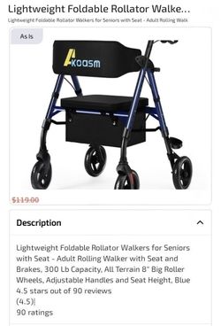 Rollator Walker