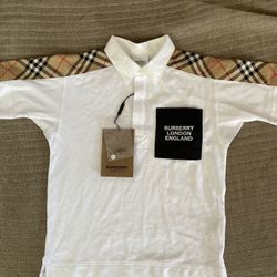  Burberry, London toddler polo shirt