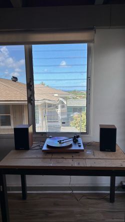 Record Player Vinyl Bluetooth Turntable with 36 Watt Stereo Bookshelf Speakers, Hi-Fi System