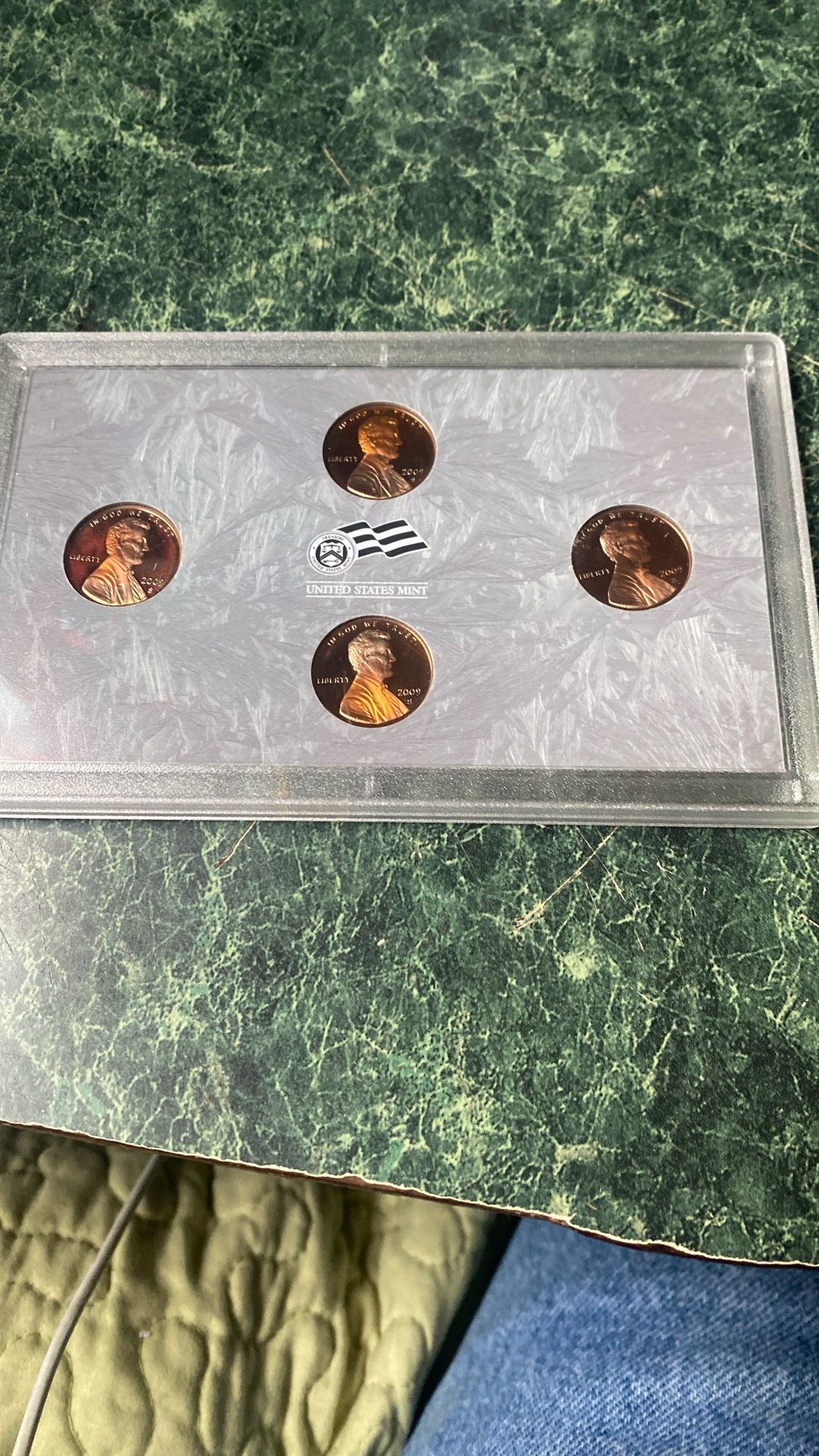 4 Presidential Lincoln Pennies