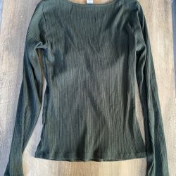 Long Sleeve Green Shirt