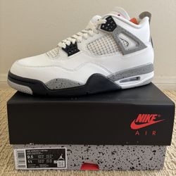 Jordan 4 White Cement Size 9.5