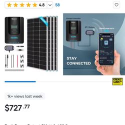 Renogy Renogy 400 Watt 12 Volt Solar Premium Kit with 40A MPPT Charge Controlar 