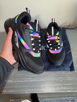 B22 trainers black with rainbow accents  🌈