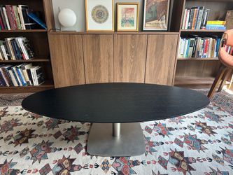 BoConcept Style Modern Oval Coffee Table – Solid Wood