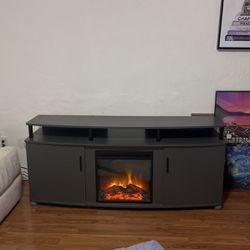 Tv Stand With Fire Place And Heater 