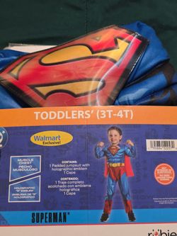 Superman costume size 3-4T